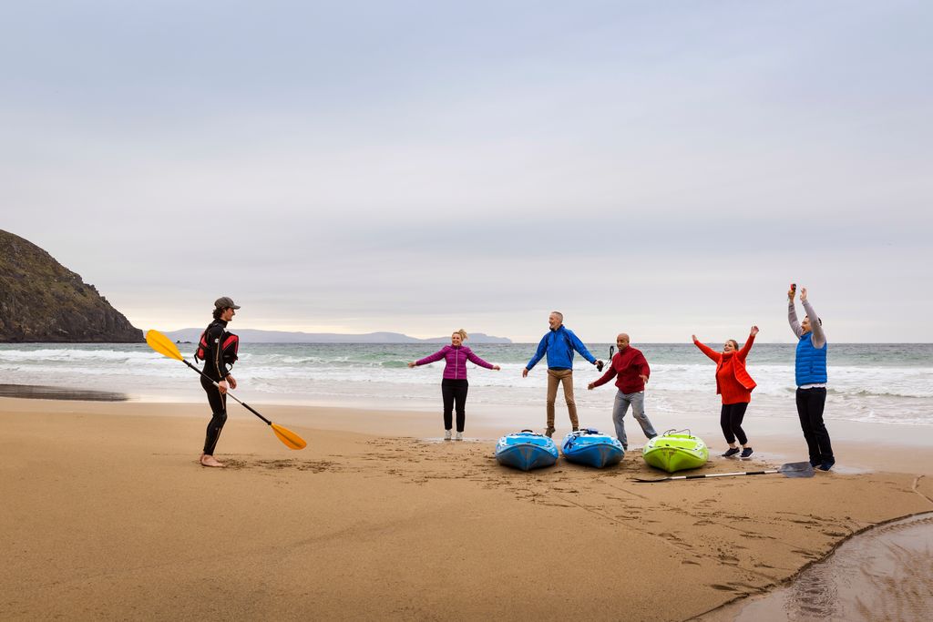 Ireland Corporate Travel Team Building - Delphi Adventure Resort Kayak Group