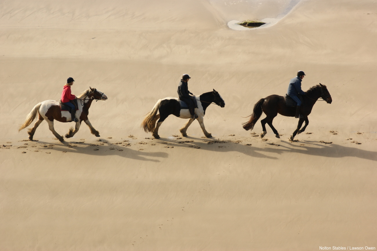 Wales Corporate Travel Team Building, Horse Riding on the beach, North Wales